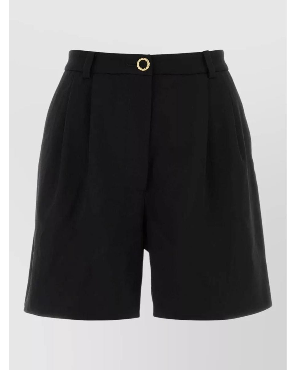 Alessandra Rich Black Bermuda Shorts