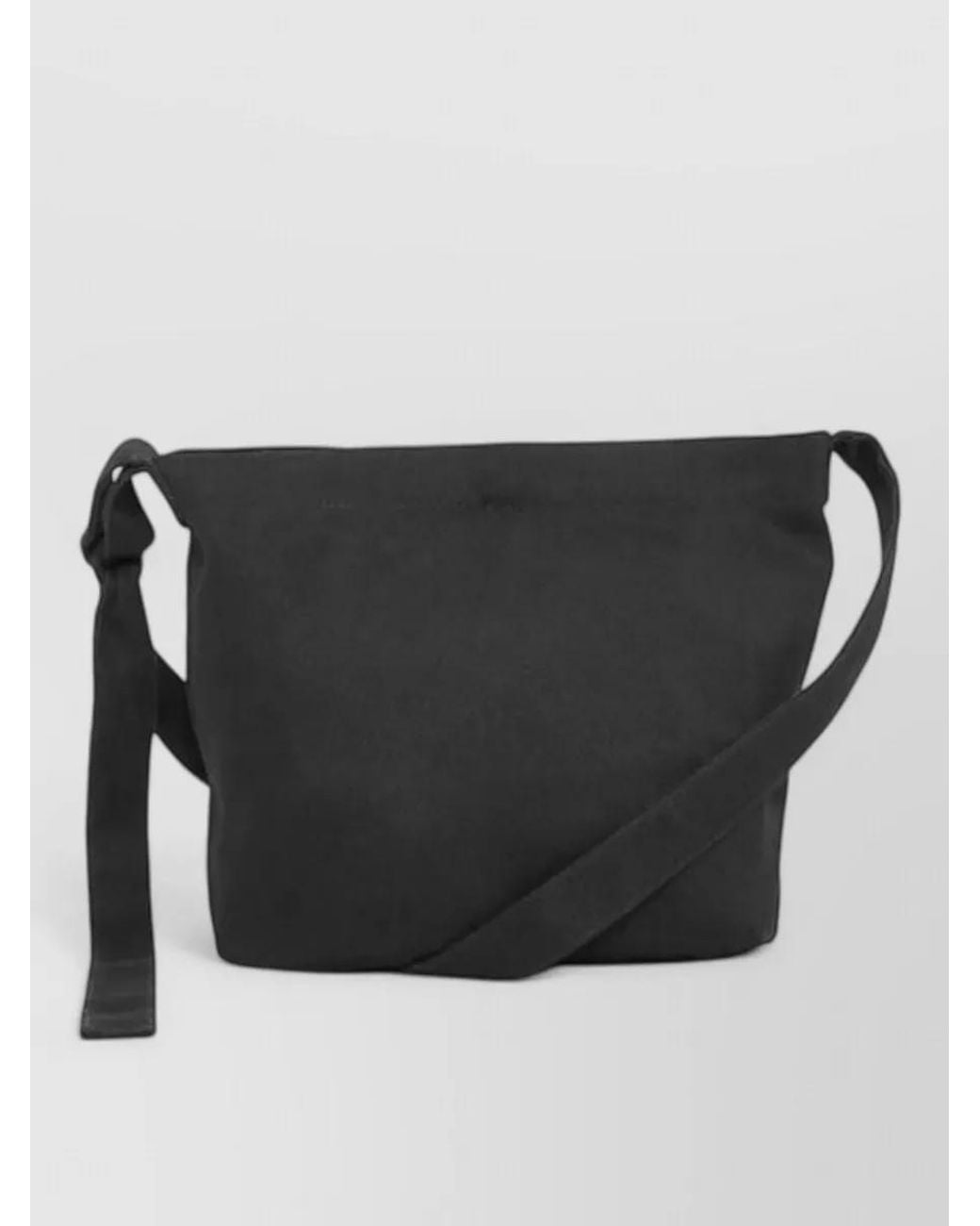 Ann Demeulemeester Black Cotton Shoulder Bag