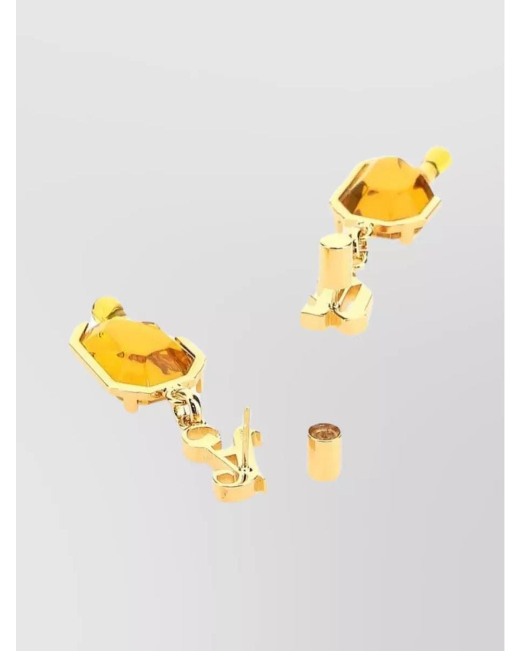 Palm Angels Metallic Metal Pendant Earrings