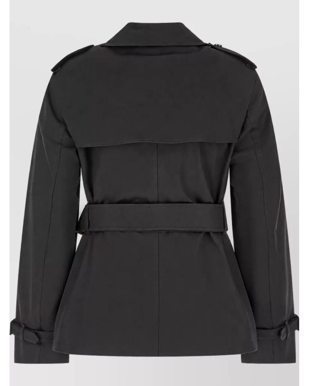 Burberry Black Cotton Trench Coat