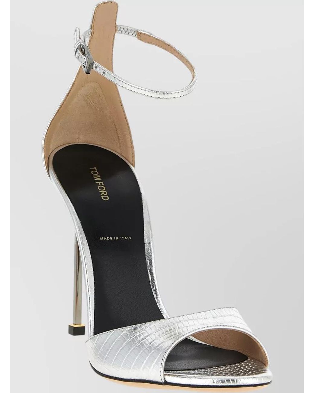 Tom Ford White Leather Tejus Sandals