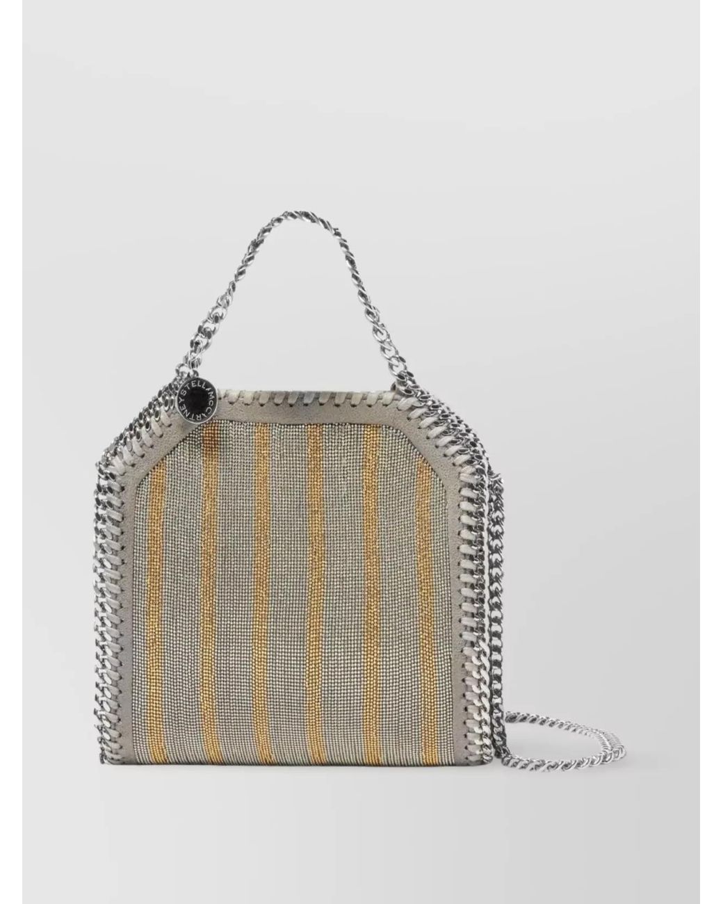 Stella McCartney Gray Falabella Micro Shoulder Bag