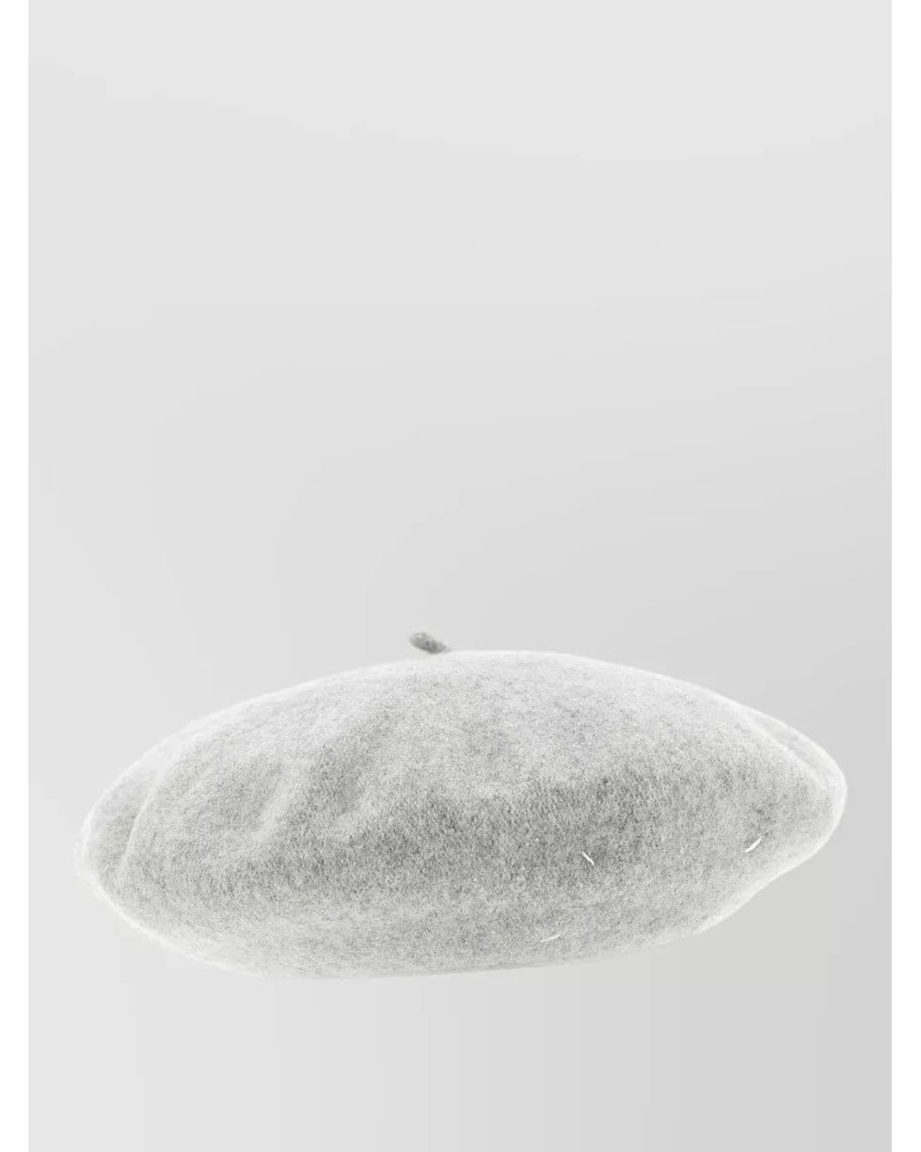 Maison Margiela White Wool Beret