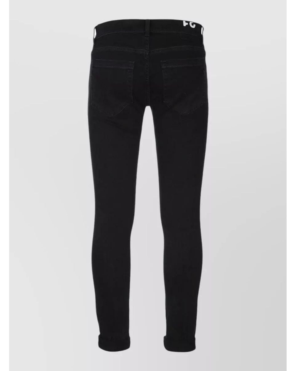 Dondup Black Skinny Trousers for men