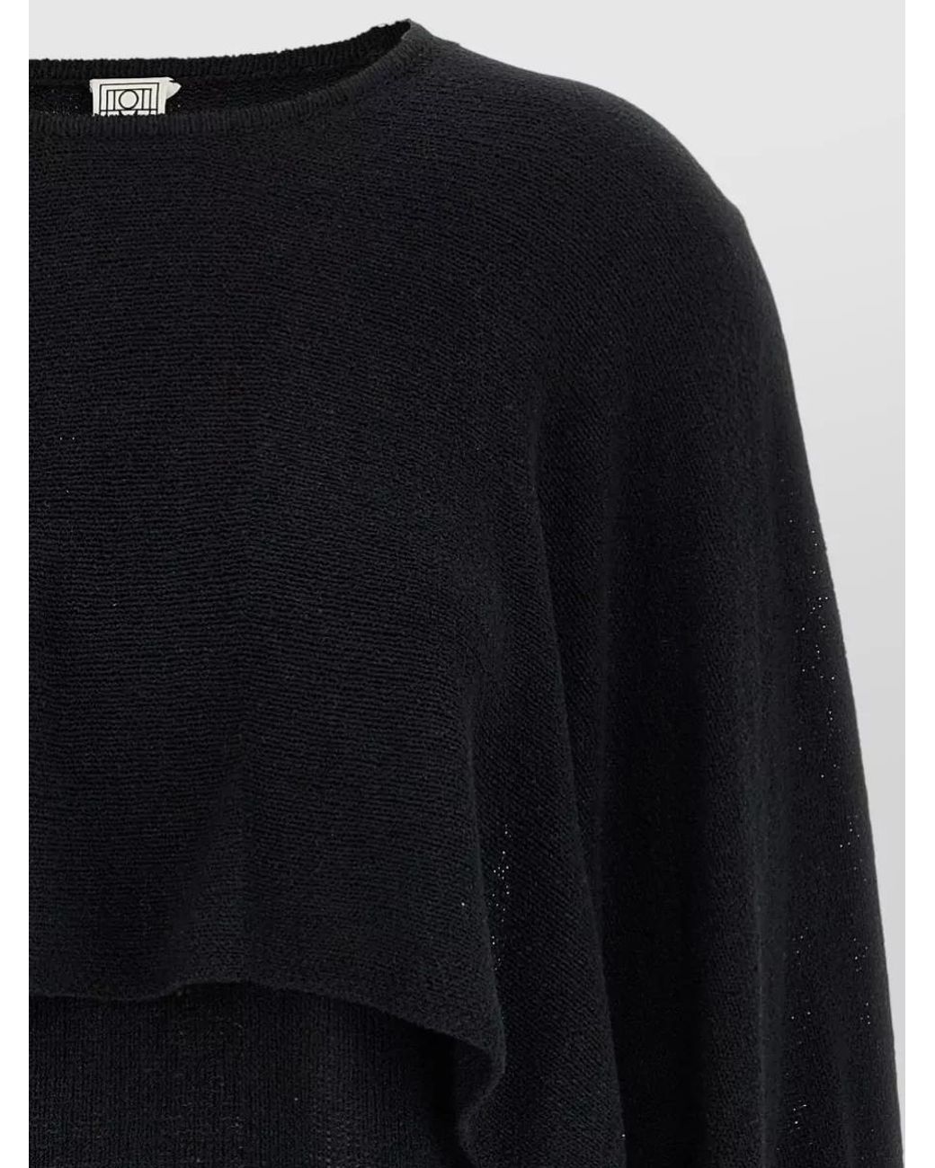 Totême Black Silk Sweater