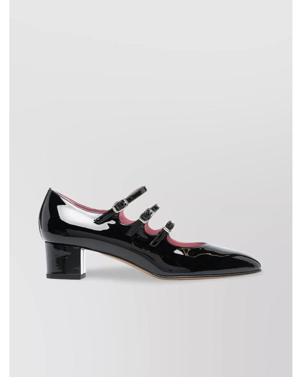 CAREL PARIS Multicolor Patent Leather Buckled Pumps