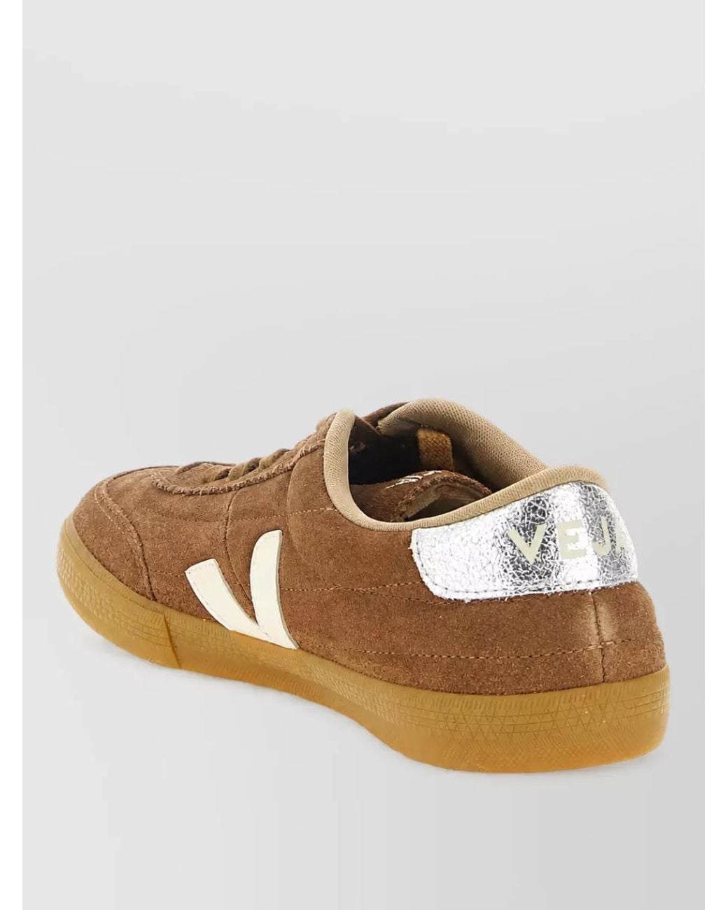 Veja Brown Suede Low-Top Sneakers for men