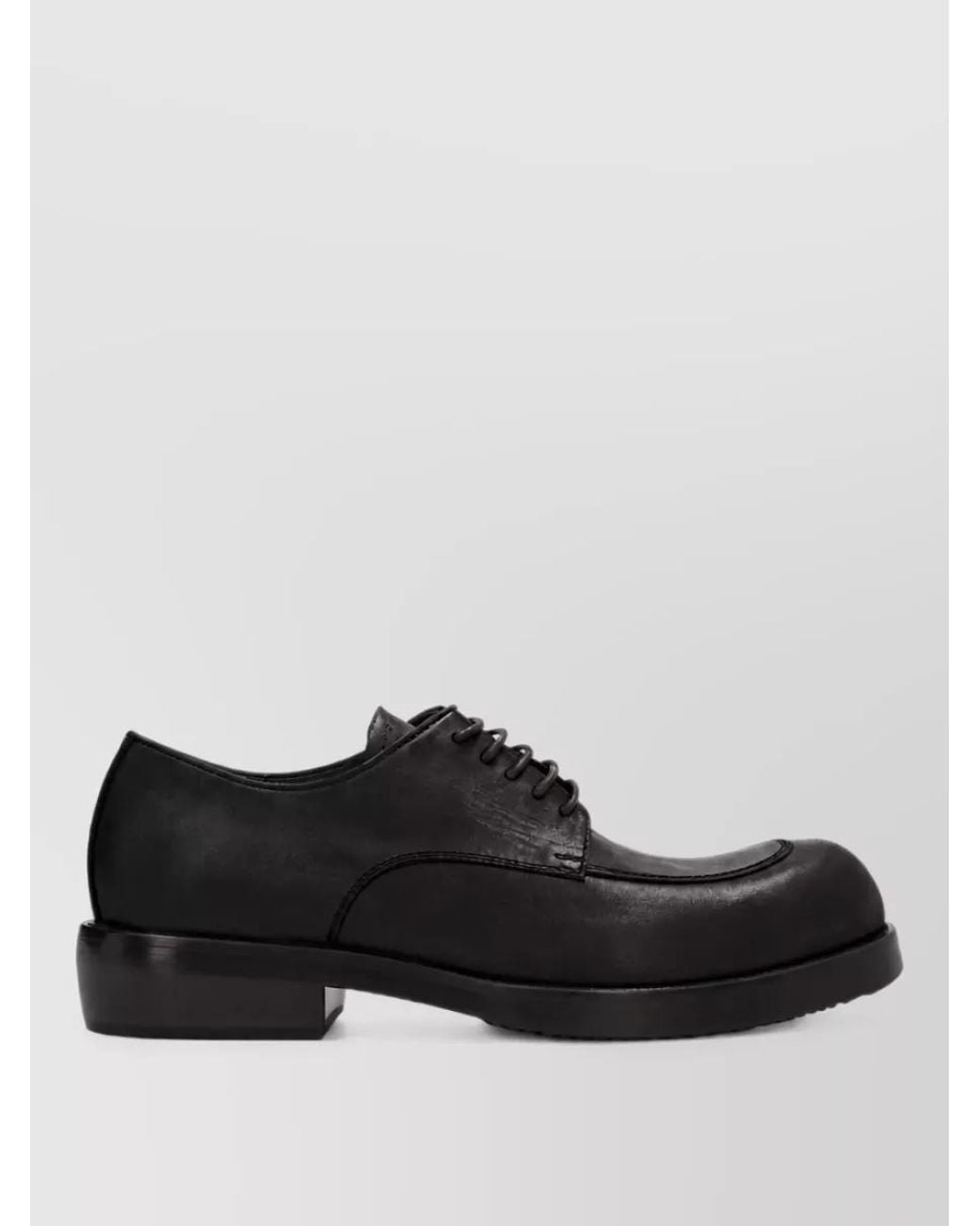 Dries Van Noten Black Leather Derby Shoes for men