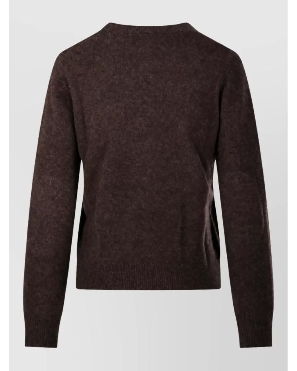 Max Mara Brown Yak Crewneck Sweatshirt