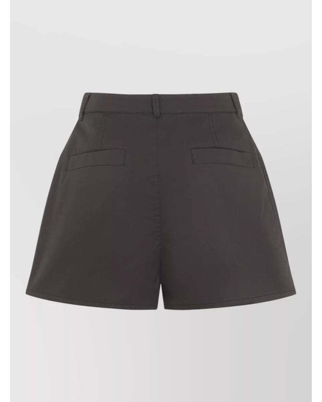 Lemaire Gray Cotton Relaxed-Fit Straight-Leg Shorts