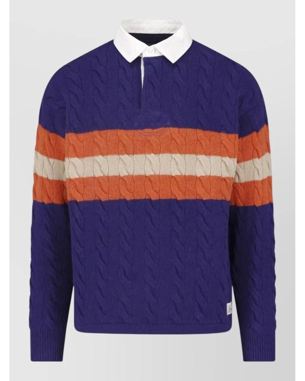 Polo Ralph Lauren Blue Wool Alpaca Crewneck Sweater for men