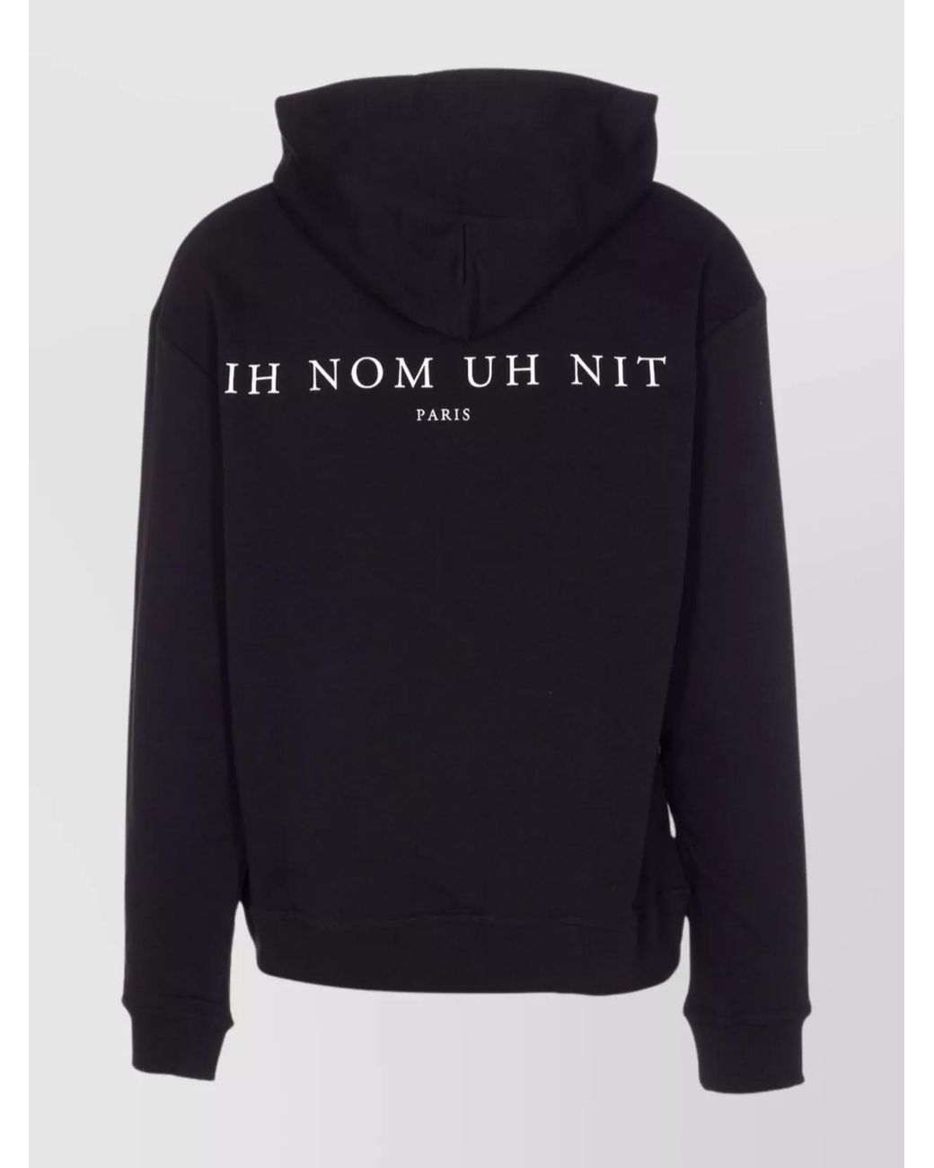 Ih Nom Uh Nit Blue Cotton Printed Hoodie for men