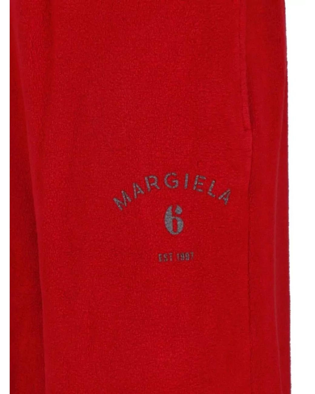 MM6 by Maison Margiela Red Straight Chino Shorts for men