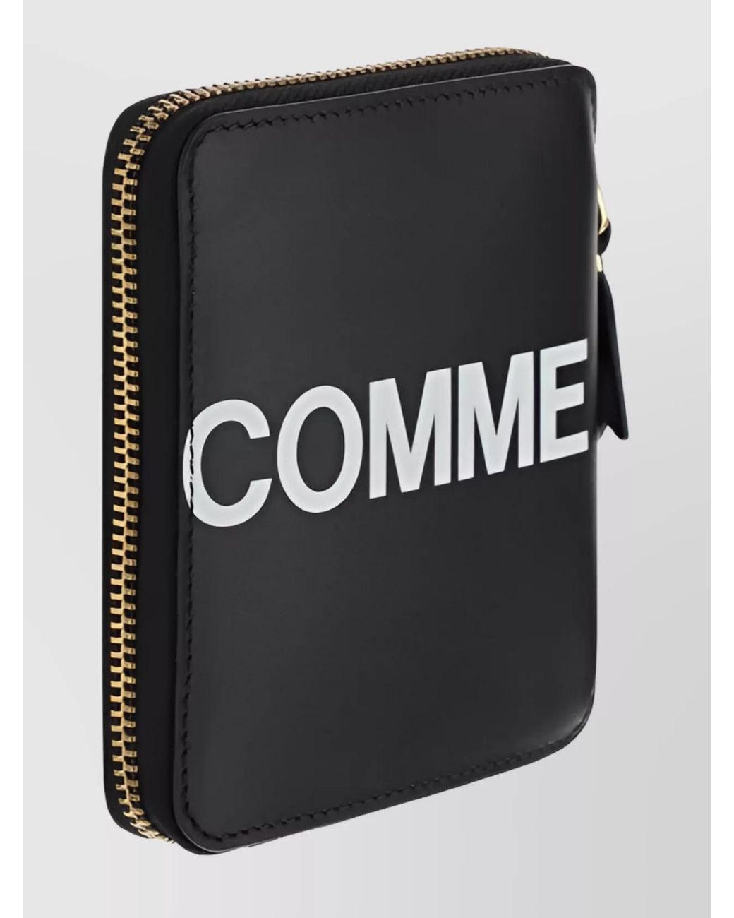 Comme des Garçons Black Leather Zip Around Wallet for men