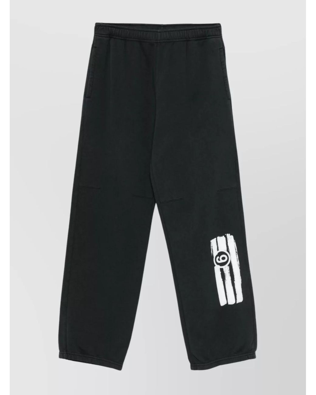 MM6 by Maison Margiela Gray Logo Cotton Sweatpants