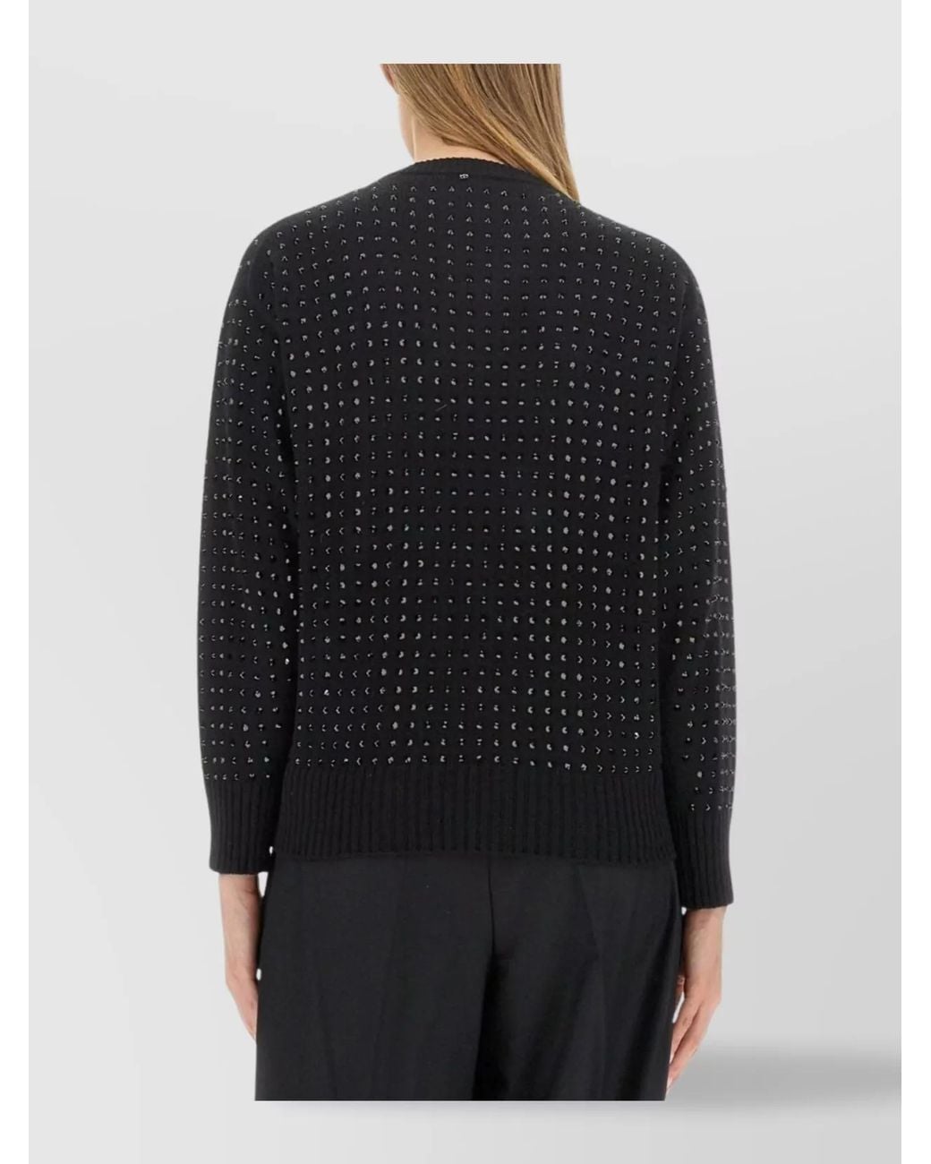 Sportmax Blue Oversized Wool Jumper