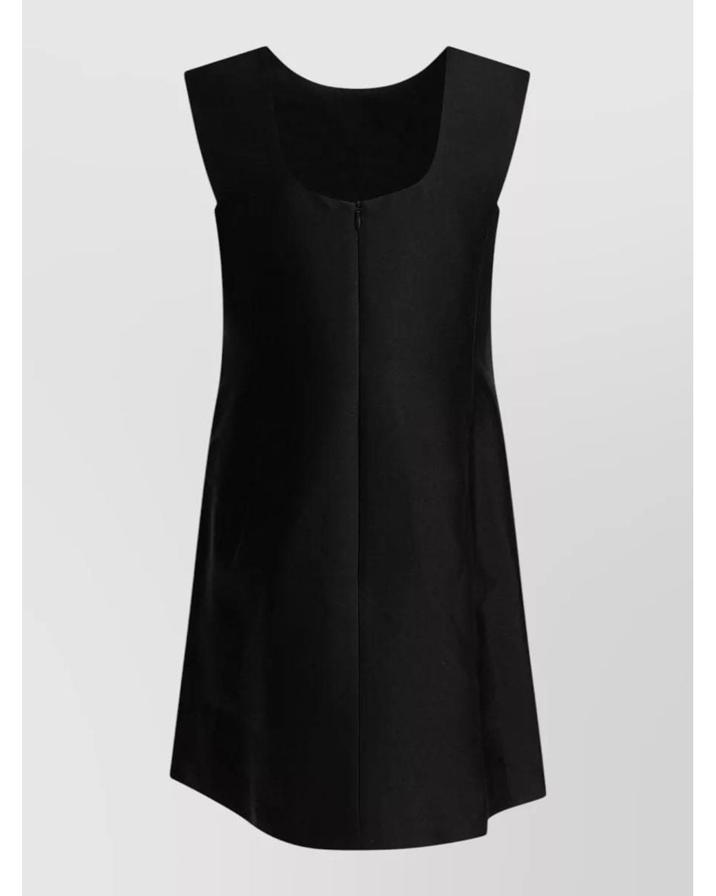 Sandbeige Black Mini Dress