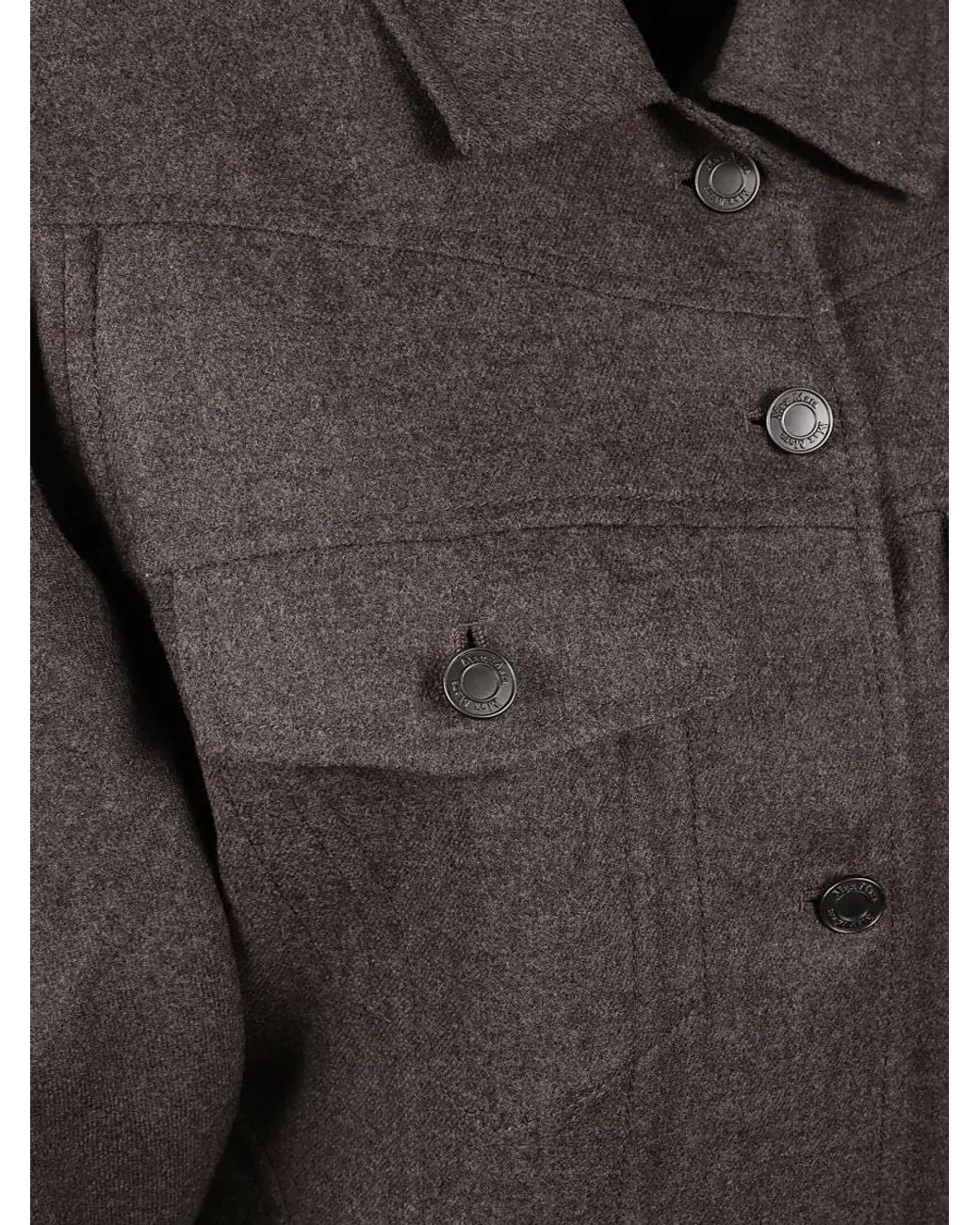 Max Mara Gray Single Breasted Coat