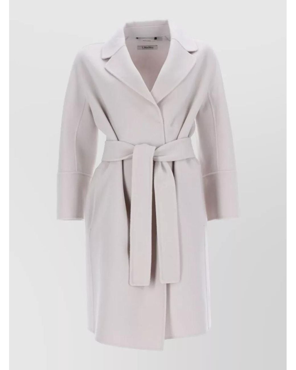 Max Mara Multicolor Wool Belted Fitted Jacket