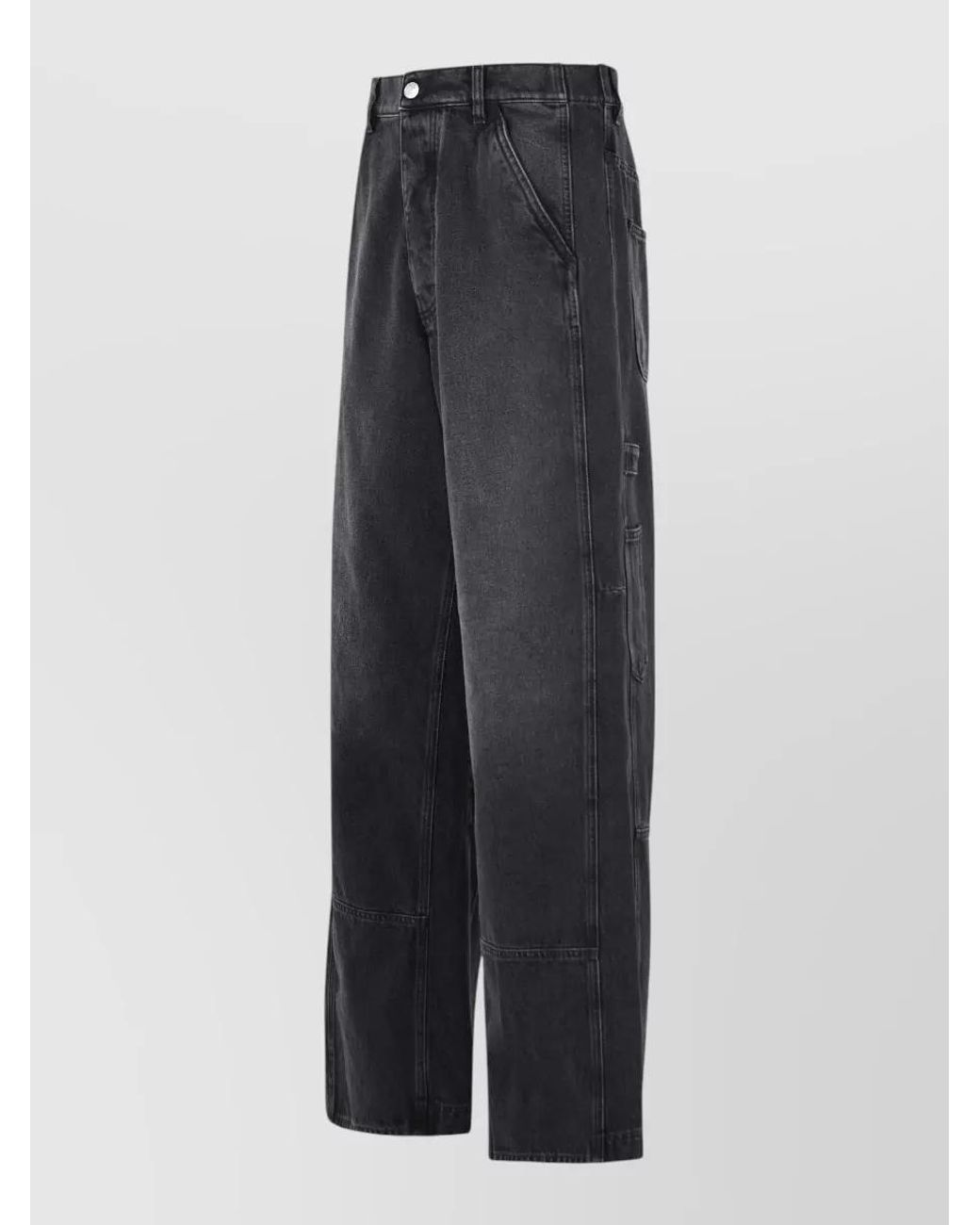 Marni Blue Denim High-Rise Wide-Leg Workwear Jeans for men