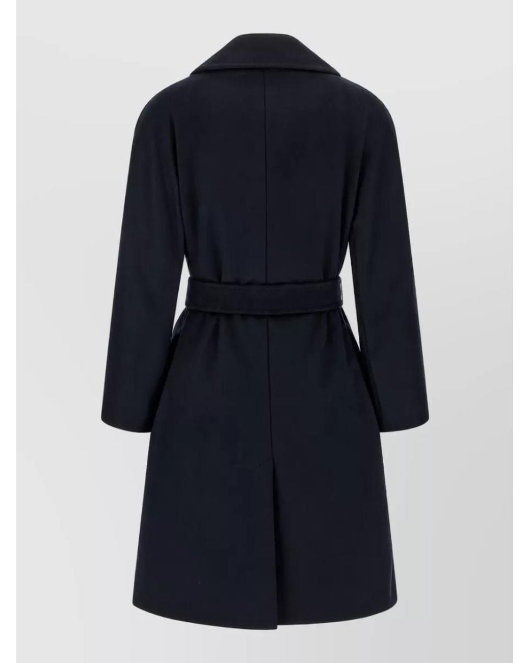Weekend by Maxmara Blue Wool Belted Coat