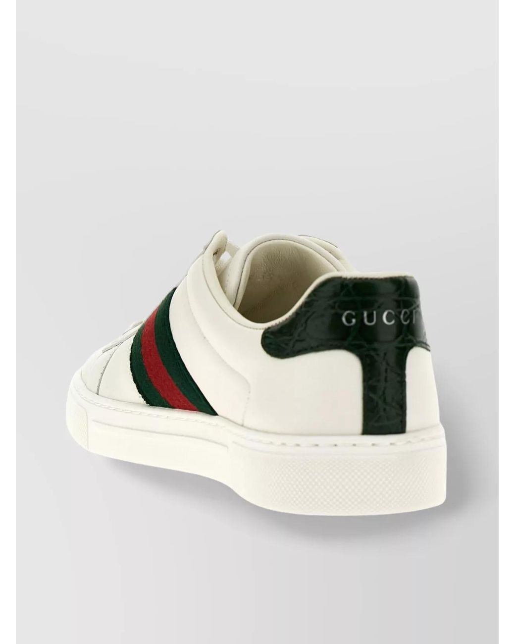 Gucci Natural Leather Low-Top Sneakers