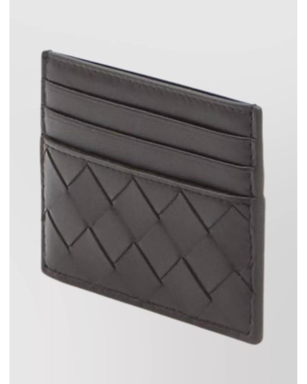 Bottega Veneta Black Leather Intrecciato Card Holder