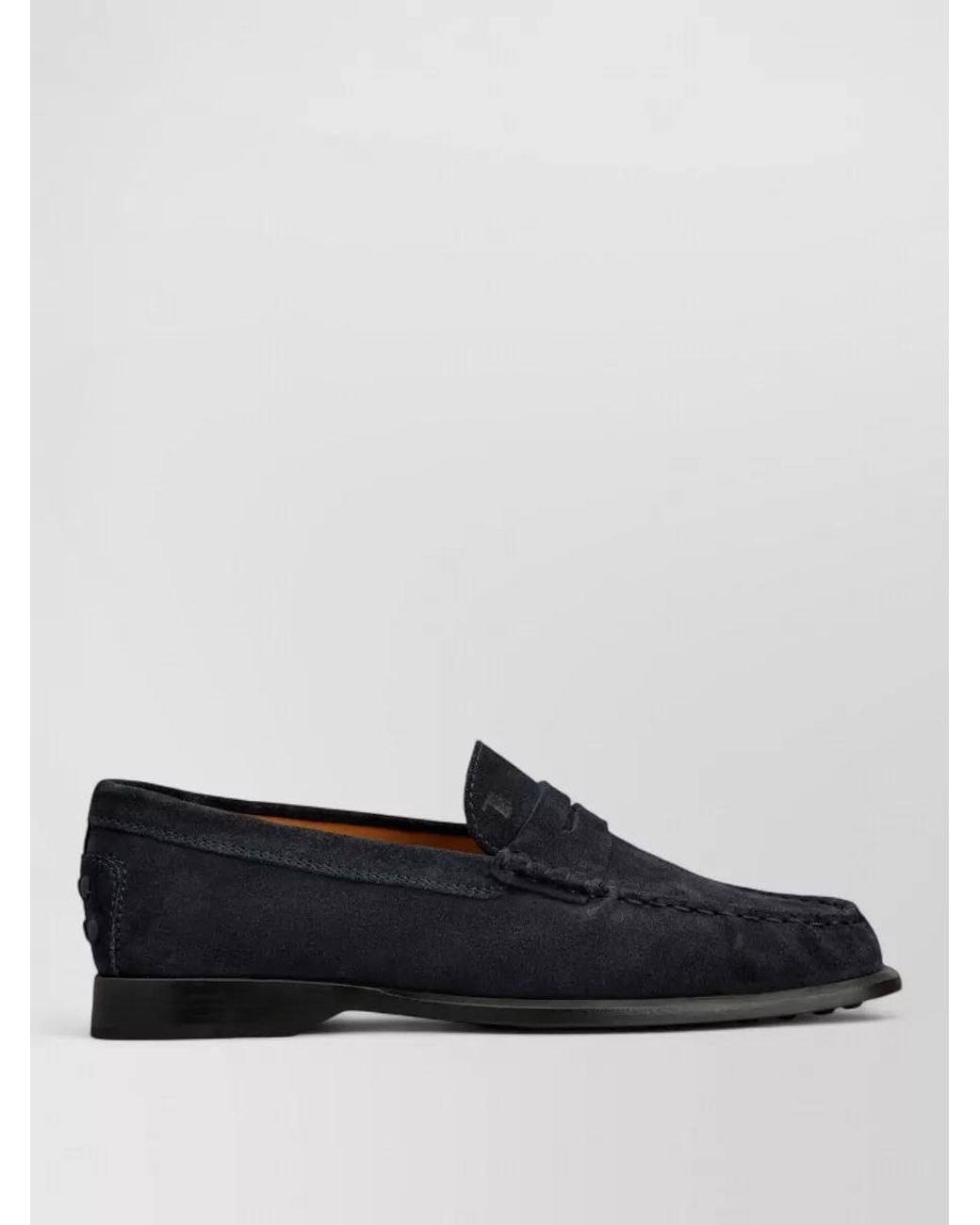 Tod's Blue Suede Gathered Loafers for men