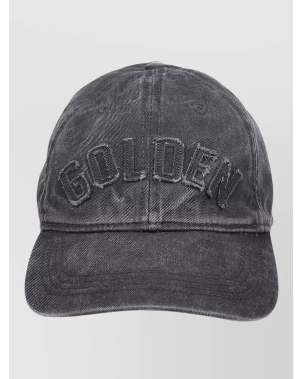 Golden Goose Deluxe Brand Gray Cotton Logo Baseball Cap for men
