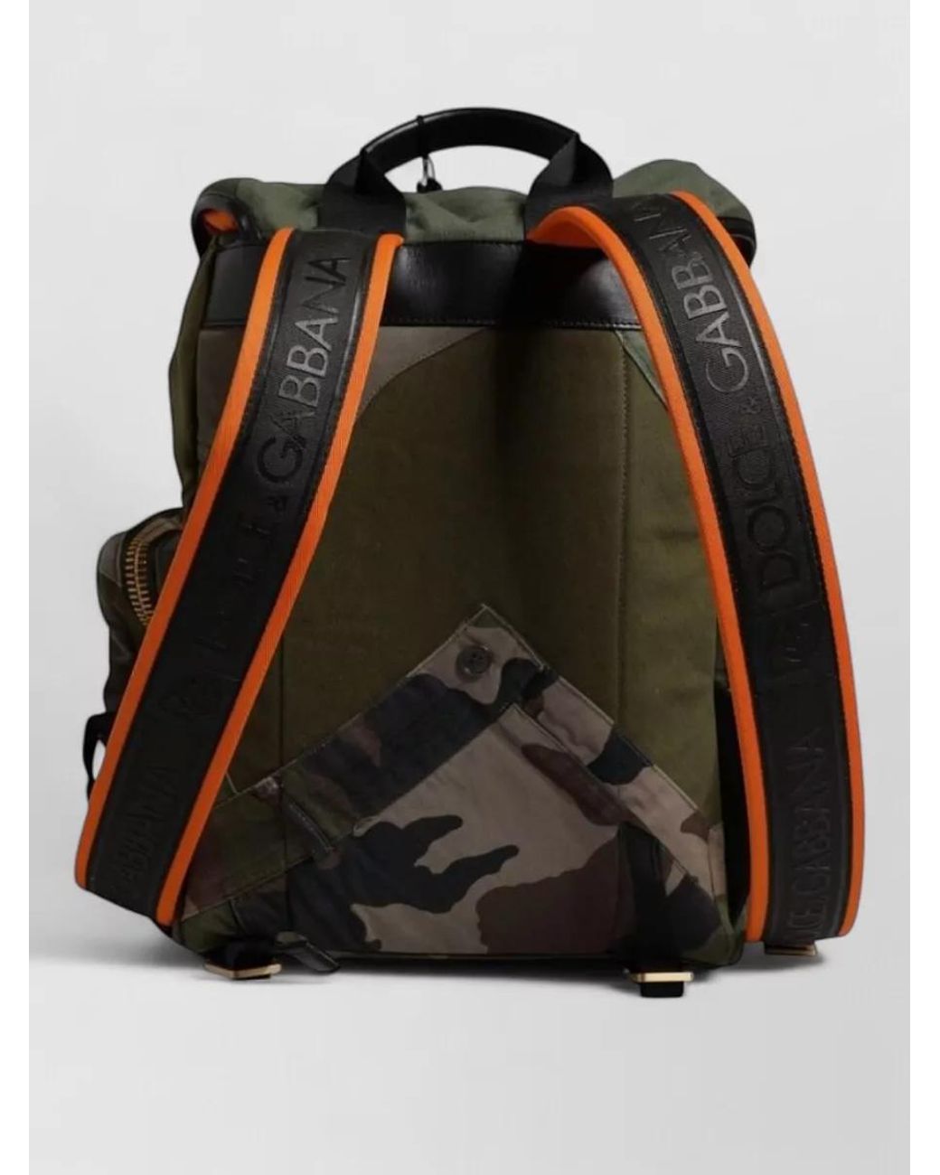 Dolce & Gabbana Black Patchwork Canvas Backpack for men