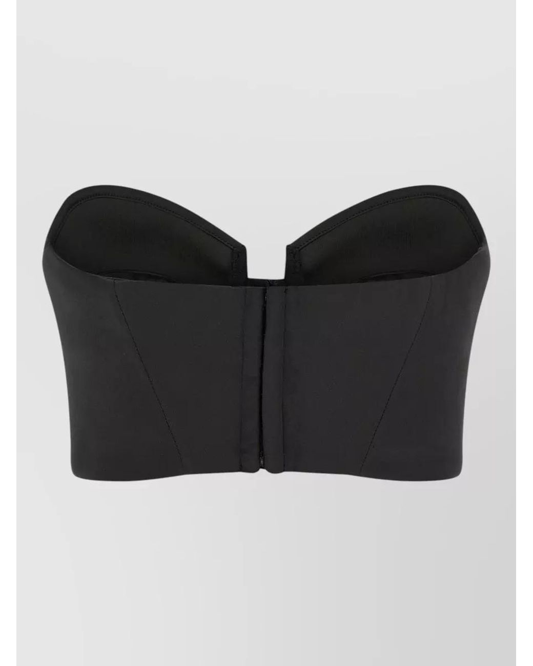 Elisabetta Franchi Black Off-Shoulder Sweetheart Bustier Top