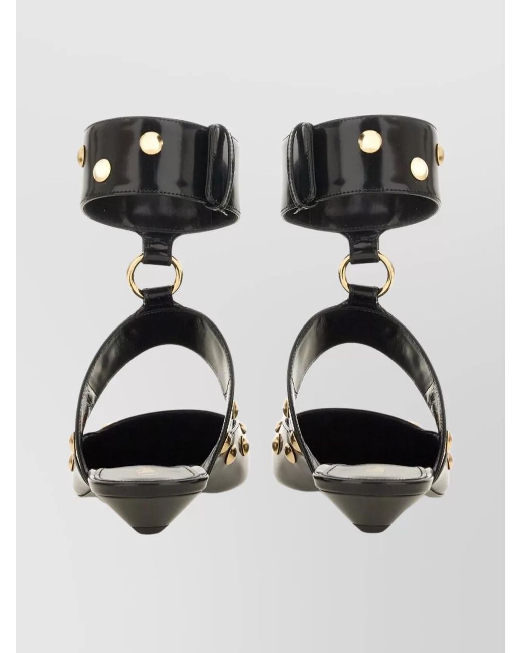 Chloé Metallic Leather Jade Sandals