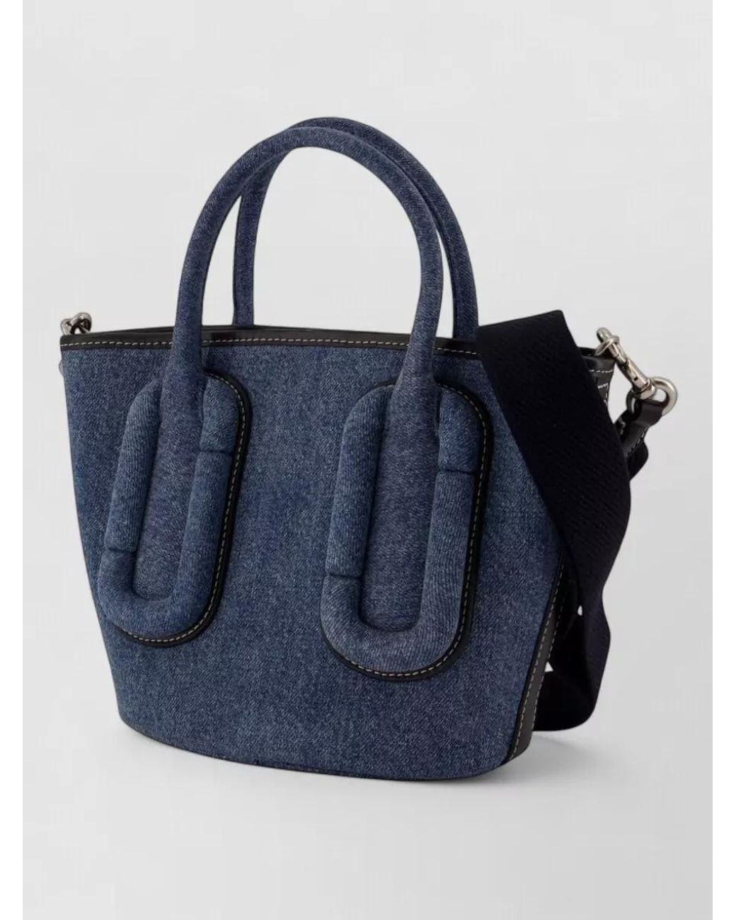Marc Jacobs Blue The Tote Bag Small Cotton Mini Bag