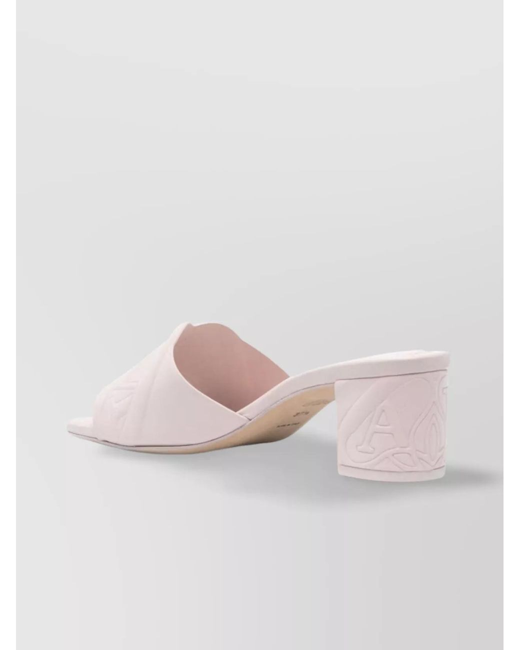 McQueen Natural Leather Mules