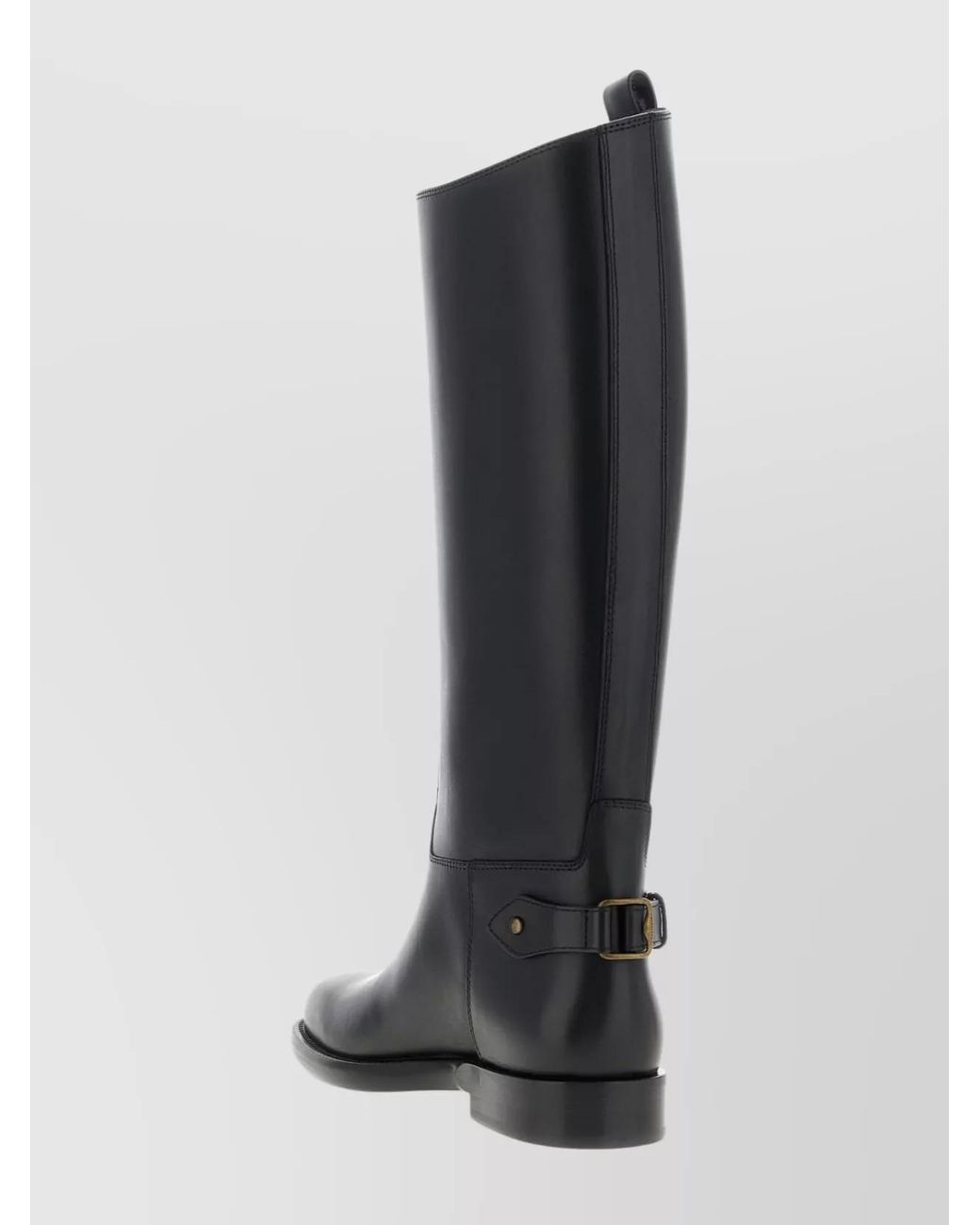 Burberry Black Leather Knee-High Boots