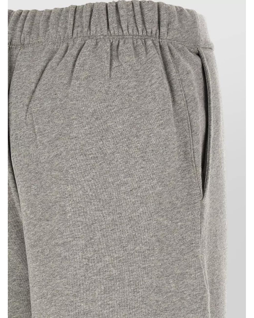 The Attico Gray Cotton Logo Embroidery Track Pants