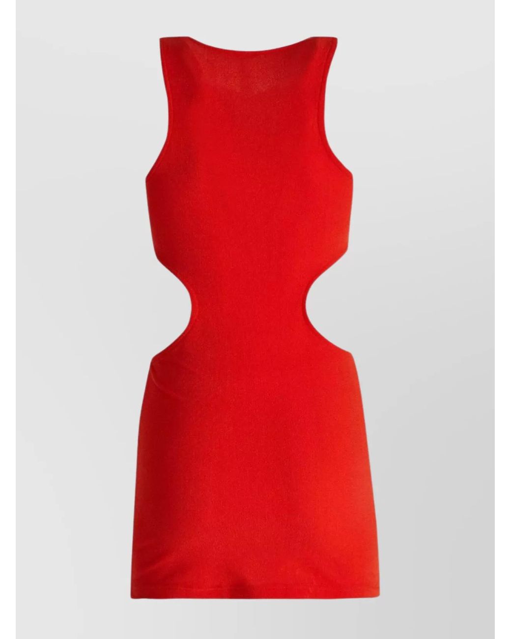 Reina Olga Red Cutout Sleeveless Mini Dress