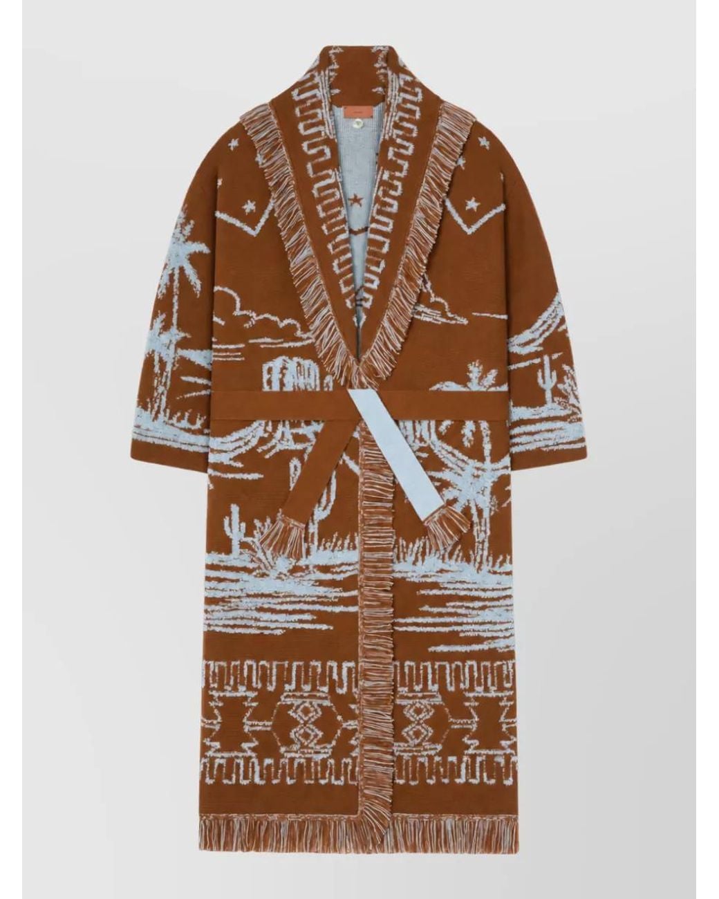 Alanui Brown Cashmere Oversized Coat