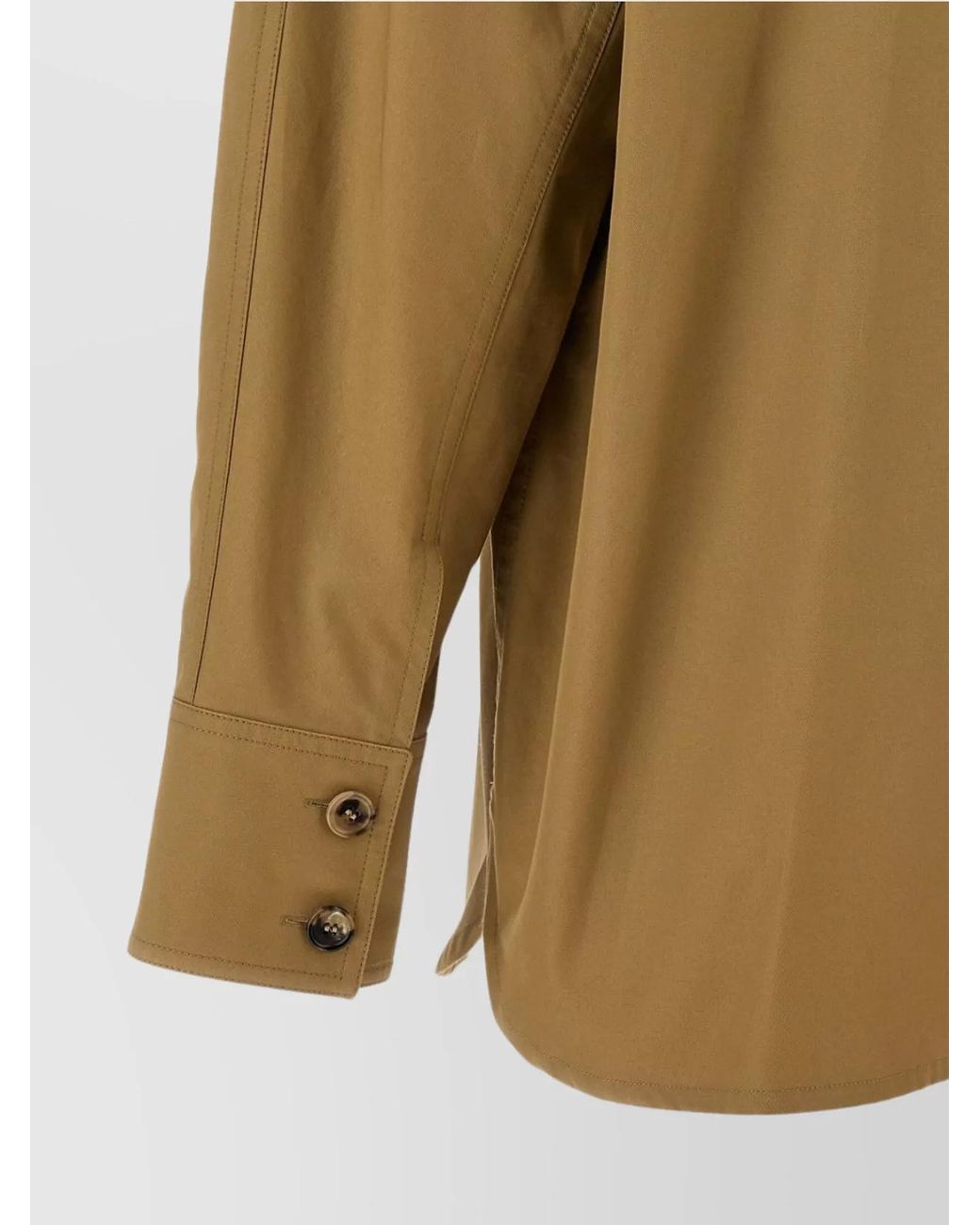 Saint Laurent Natural Cotton Saharienne Shirt