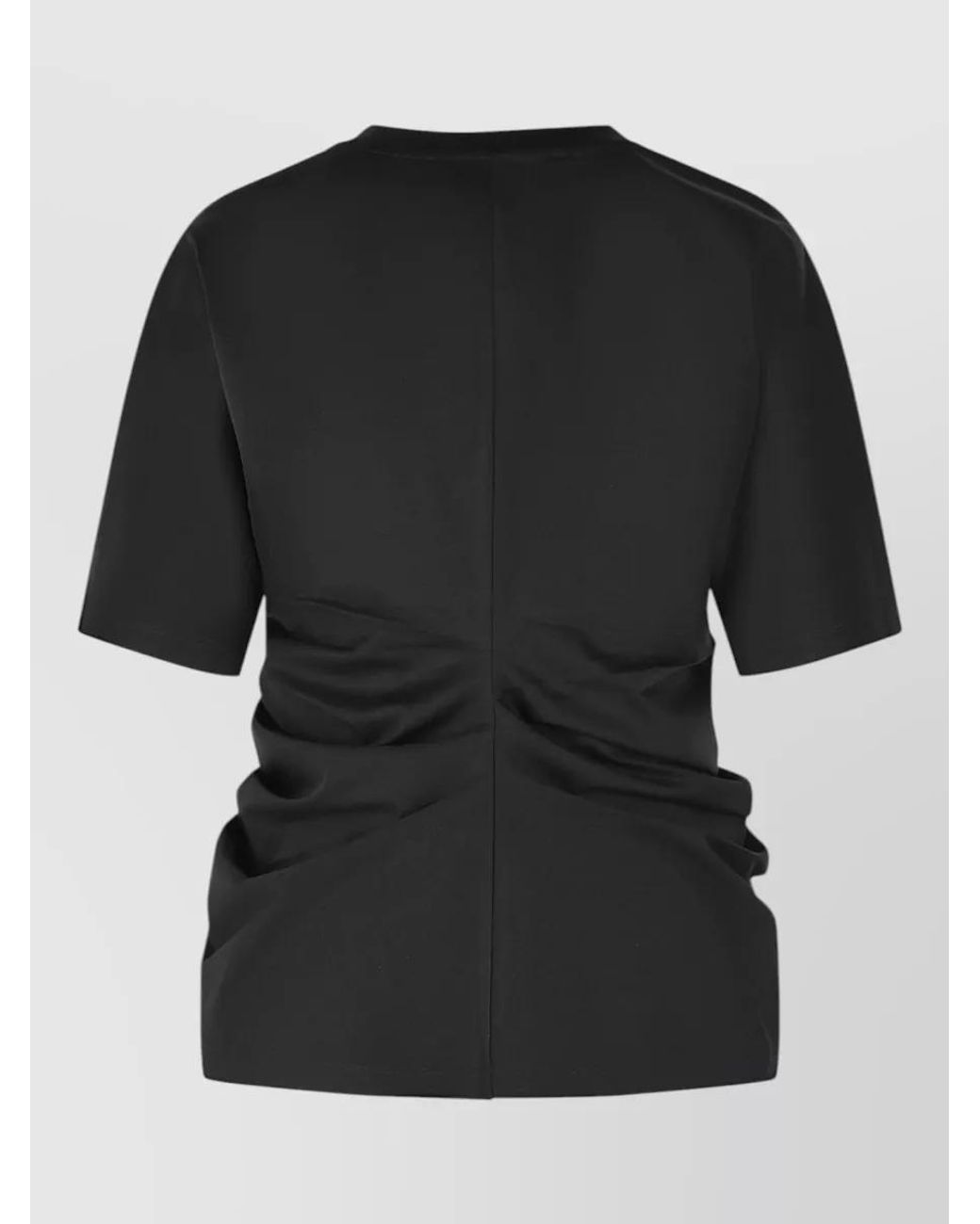 Rohe Black Draped T-Shirt