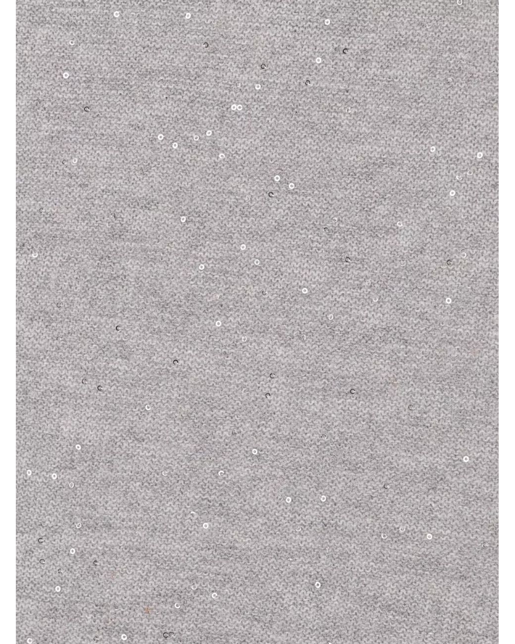 Fabiana Filippi Gray Wool Sweatshirt