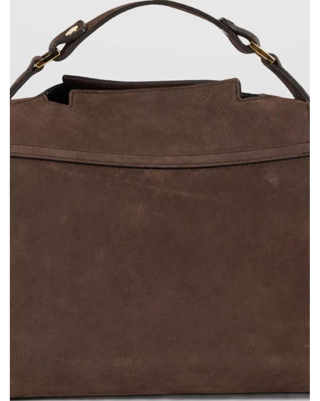Orciani Brown Leather Shoulder Bag