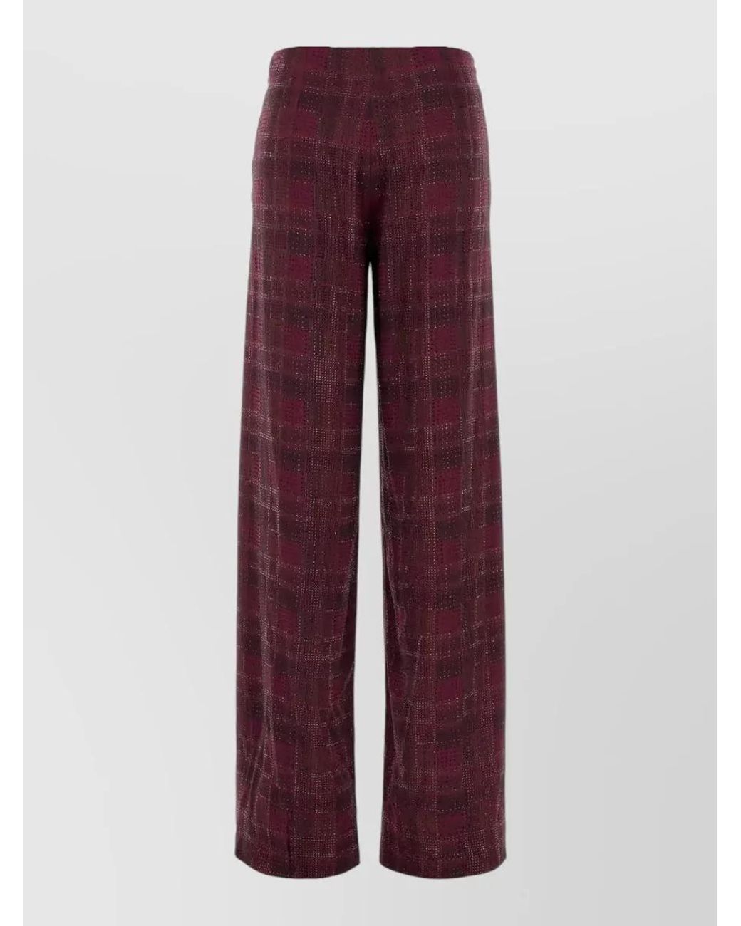 Ermanno Scervino Purple Silk Printed Lounge Trousers