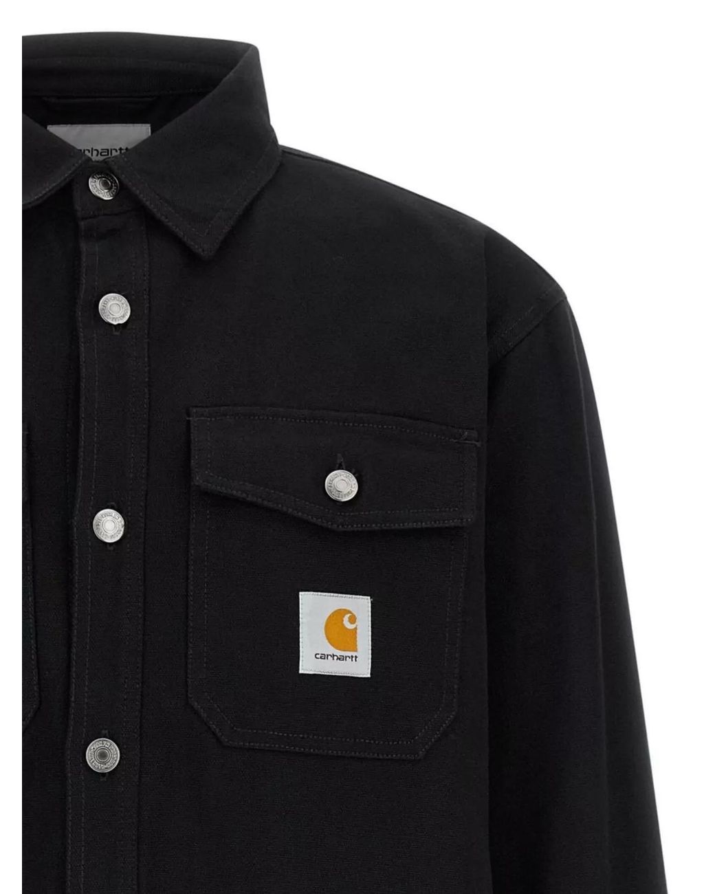 Carhartt Black Canvas Shirt Jacket for men