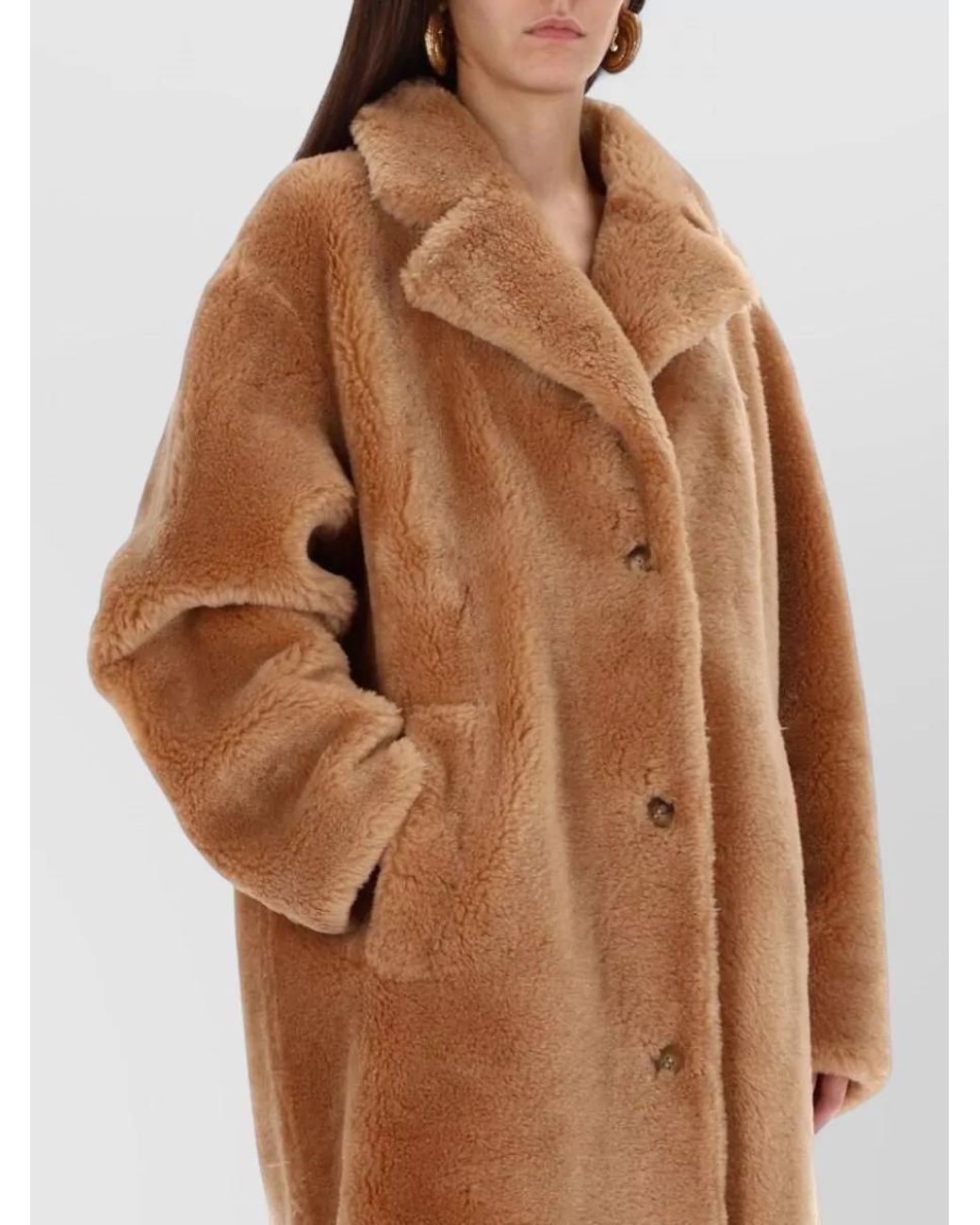 Stand Studio Brown Wool Coat