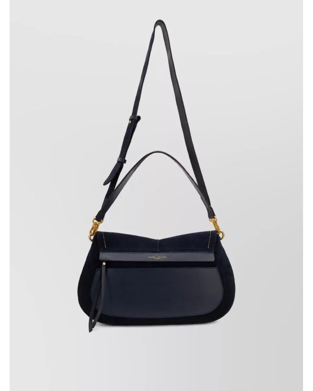 Gianni Chiarini Blue Calfskin Helena Shoulder Bag