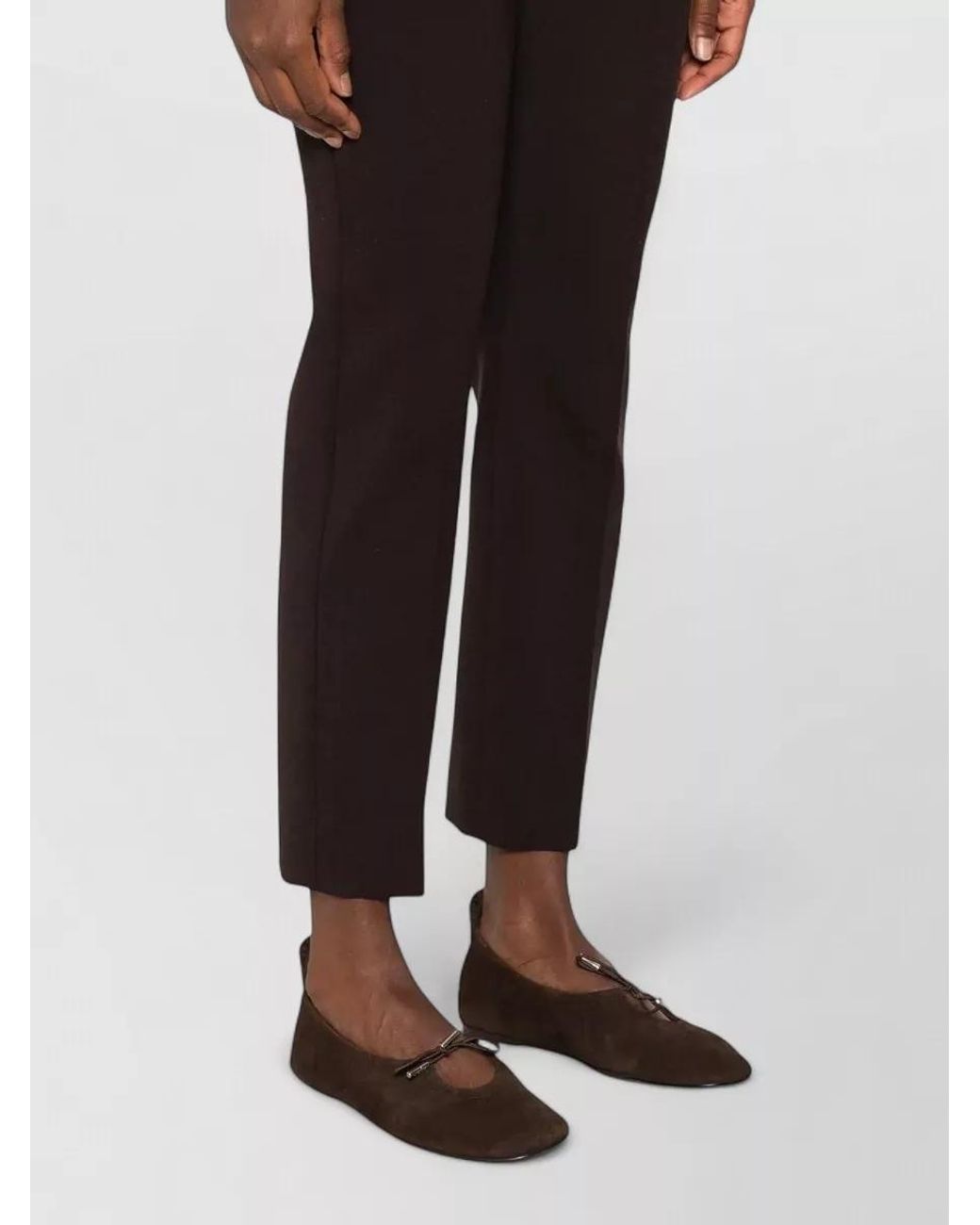 Max Mara Multicolor Wool Slim-Fit Suit Trousers