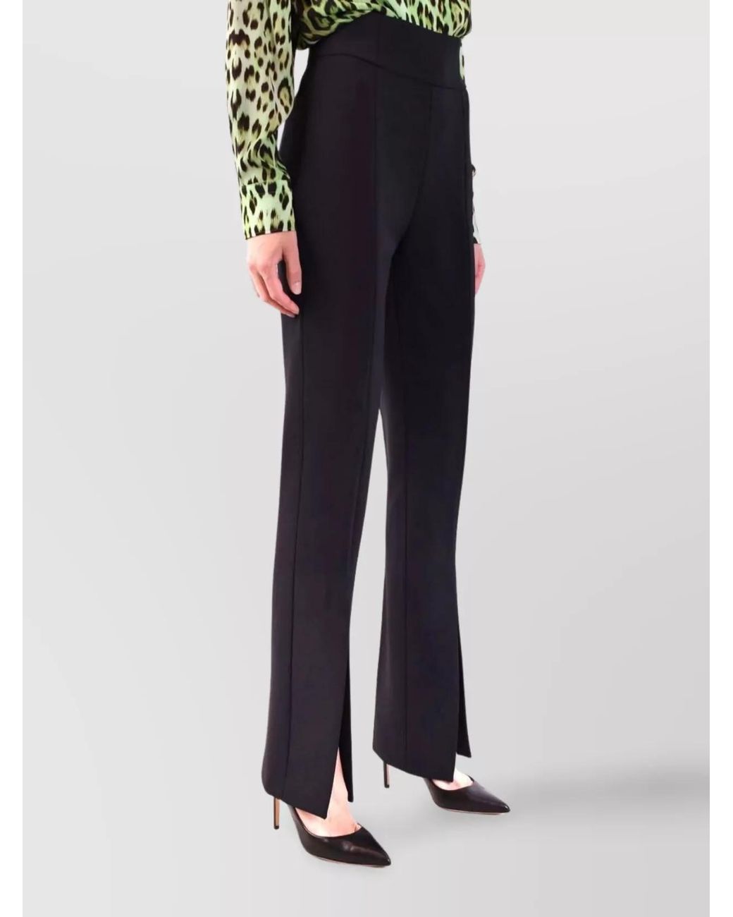 Pinko Black High-Rise Trousers