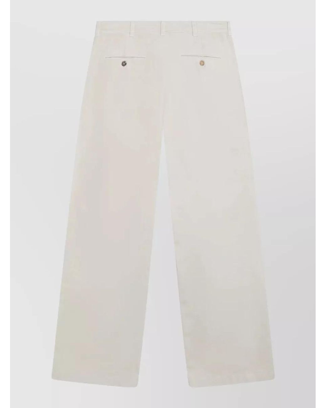 Prada White Sandcolored Trousers