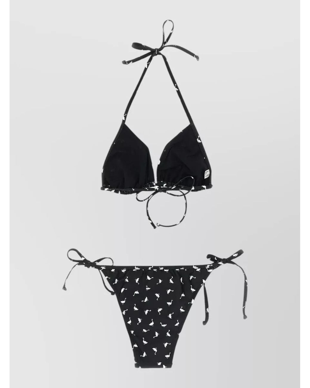 Moschino White Printed Bikini